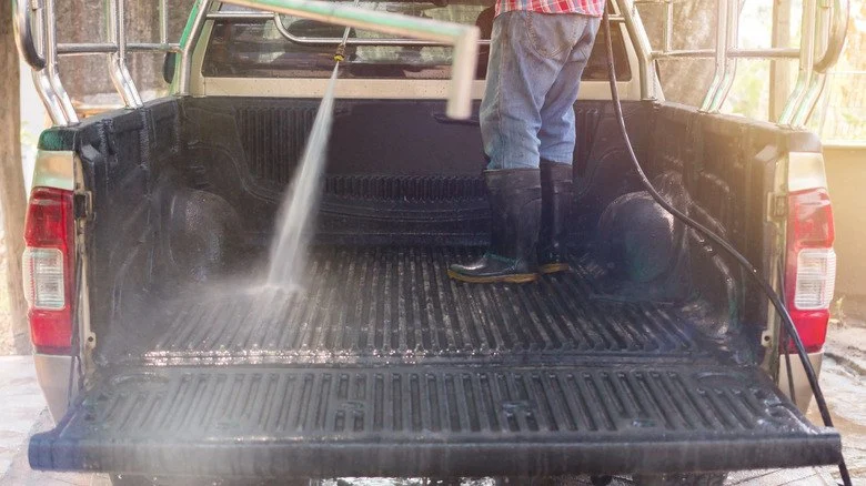 How to Wash Pickup Trucks with Built-In Bed Storage