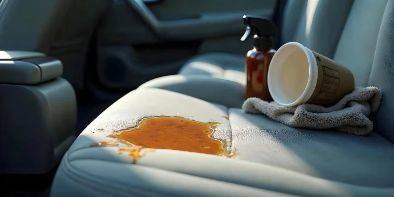 How to Remove Coffee Stains & Spills from Car Interior - Easy Tips