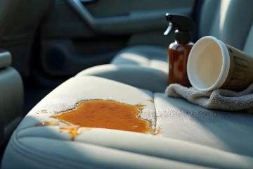 How to Remove Coffee Stains & Spills from Car Interior - Easy Tips