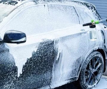 How to Wash Car With Foam Cannon and Hot Water for Better Grease Removal