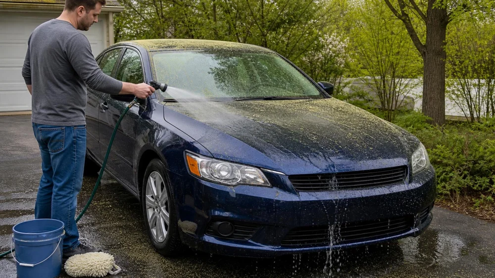 How to Wash Pollen Off a Car Without Scratching Paint