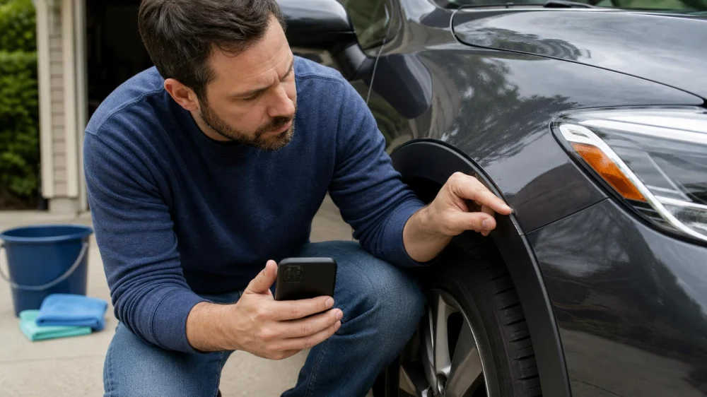 Should You Wash a Car With Chipped Paint or Loose Trim?