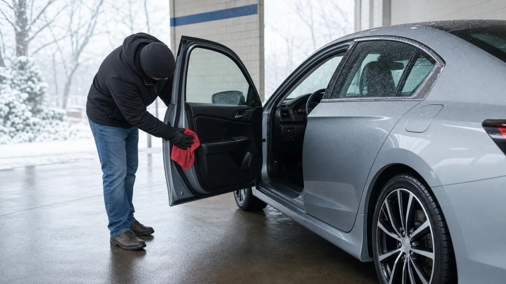 Car Wash in Freezing Weather: Dry Doors, Locks, and Seals