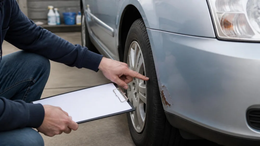 Car Wash With Peeling Paint or Rust: Check Before You Go