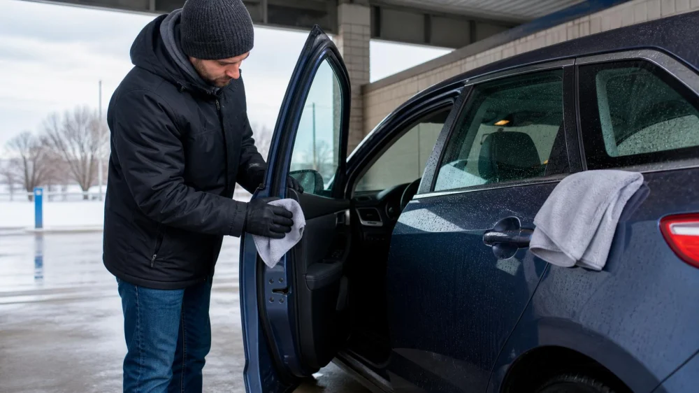 Car Wash in Freezing Weather: Dry Before Things Freeze