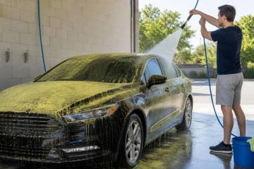 Car Wash After Heavy Pollen: Rinse Before You Wipe