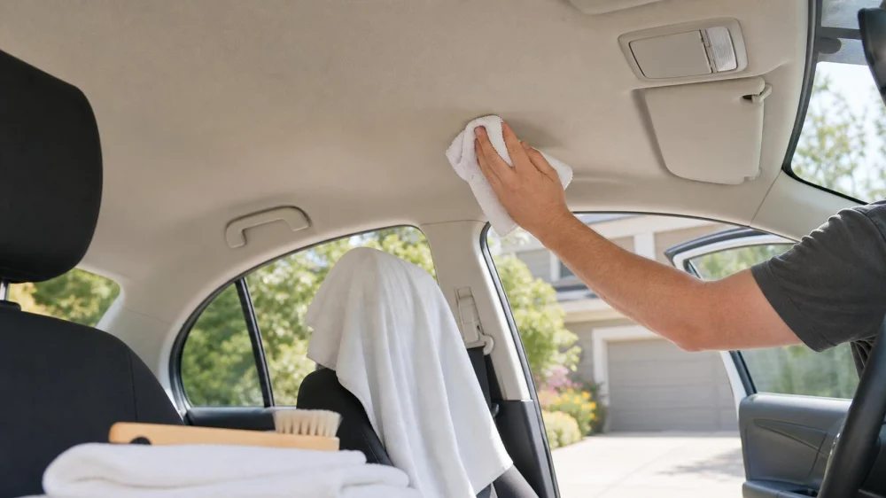 Car Headliner Spot Cleaning Without Causing Sagging