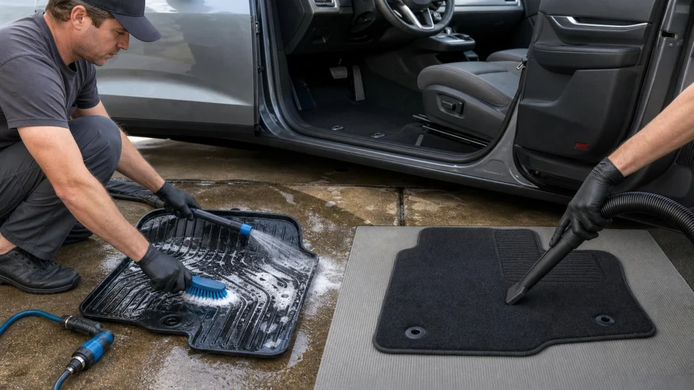 Car Floor Mat Cleaning: Match the Method to the Material