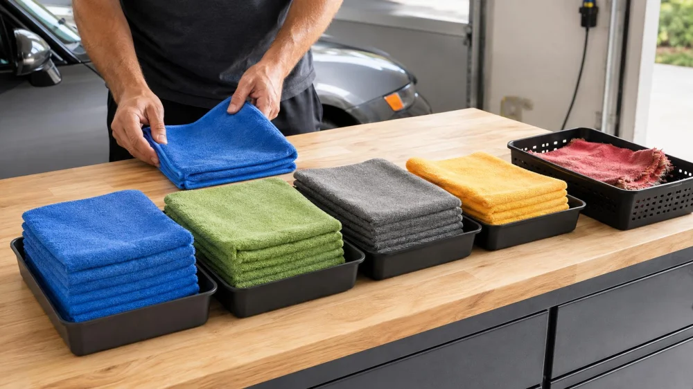 Car Wash Towels: Separate, Fold, and Retire Them Safely