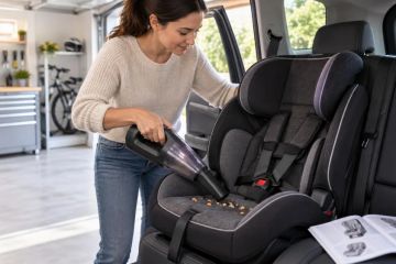 Child Car Seat Cleanup: Vacuum, Follow the Manual, Dry
