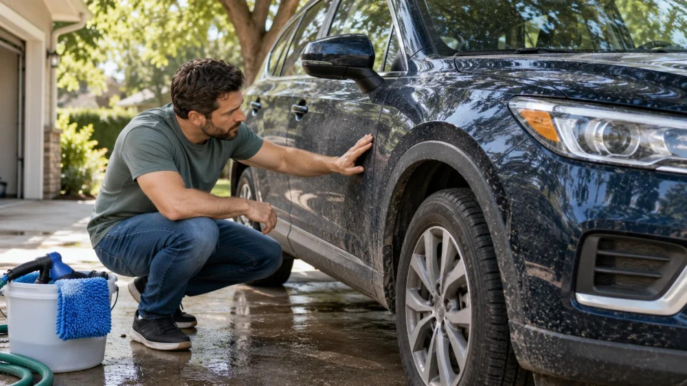 Car Wash Pre-Rinse Plan: Shade, Panels, and Loose Dirt
