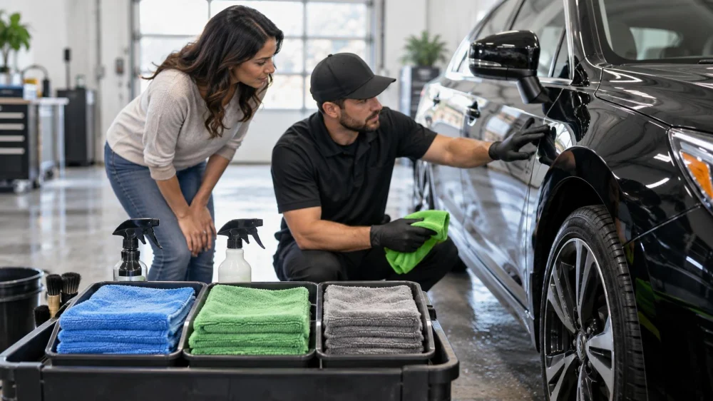 Car Wash Towel Separation: Paint, Glass, and Wheels