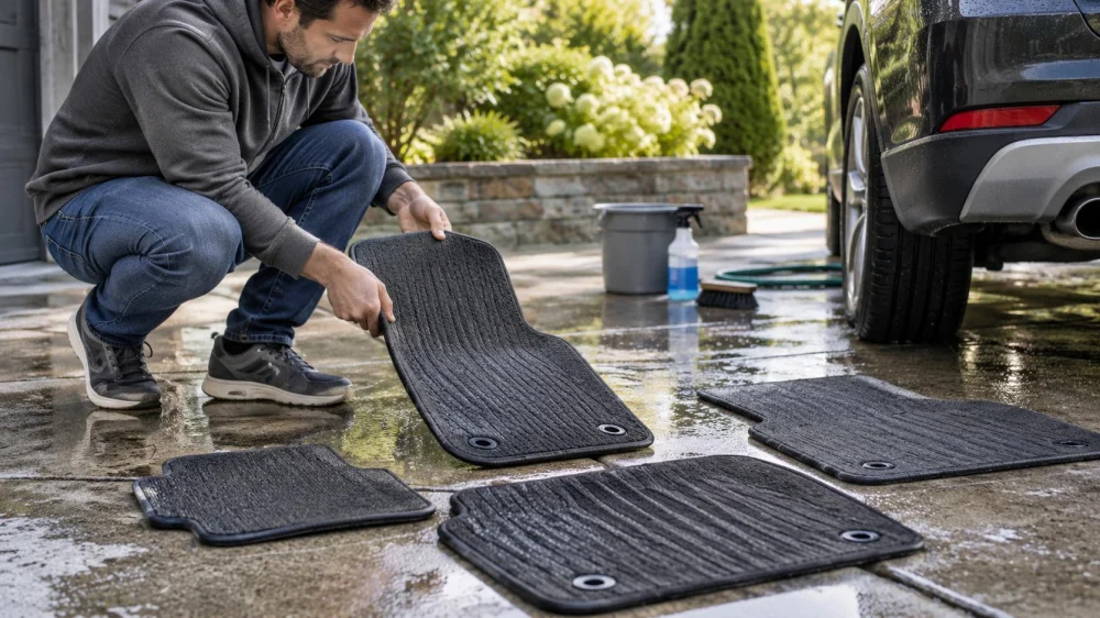 Car Wash Mat Cleaning: Material, Drying, and Safe Refit